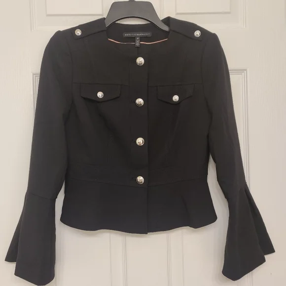 WHBM Bell-Sleeve Peplum Jacket 🖤 (4P) - Picture 5 of 14